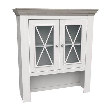 Буфет «Форест» малый белый воск/антрацит