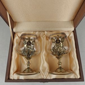 Наборы из 2 -х бокалов для коньяка литье