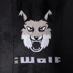 Кресло iWolf ткань, черный/серый