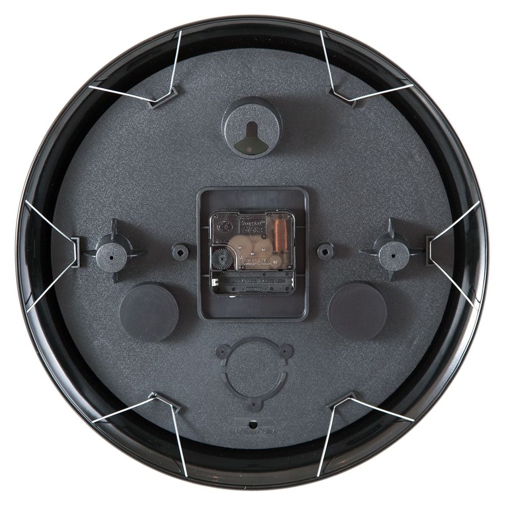 Часы настенные "12 шаров" D30 см (черные), металл