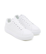 Кожаные кроссовки maxi kup Karl Lagerfeld - белый(KL62214)