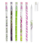 Ручка гелевая, пиши-стирай, Basir, синие чернила, серия "ЛАВАНДА ", разноцветный корпус