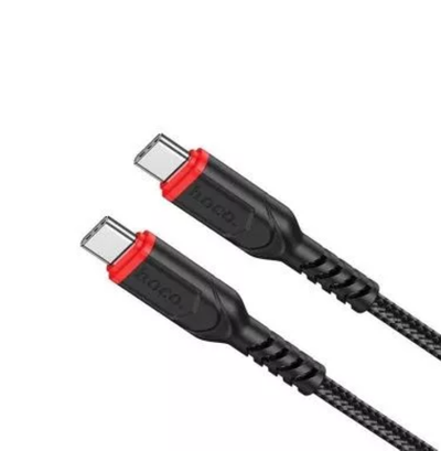 Кабель HOCO X59 Type-C-Type-C 60W 3A 1м Nylon Black