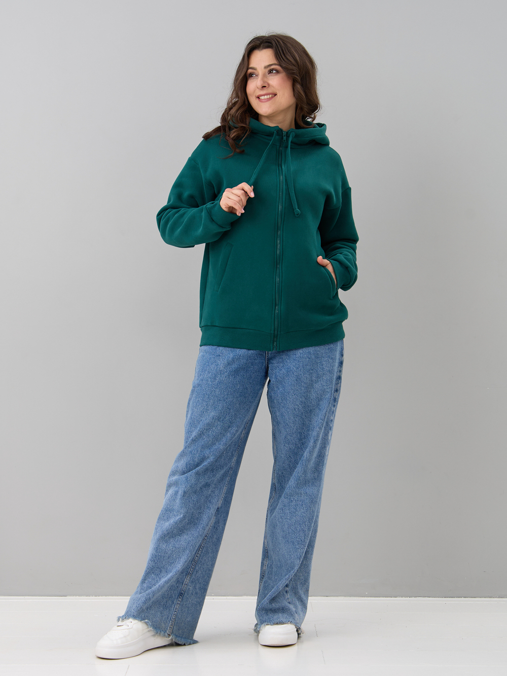 Олимпийка Офн-055/изумрудный