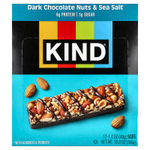 KIND Bars, Nuts & Spices, батончики из темного шоколада с орехами и морской солью, 12 батончиков по 40 г