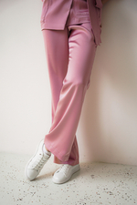 Брюки клеш сатин