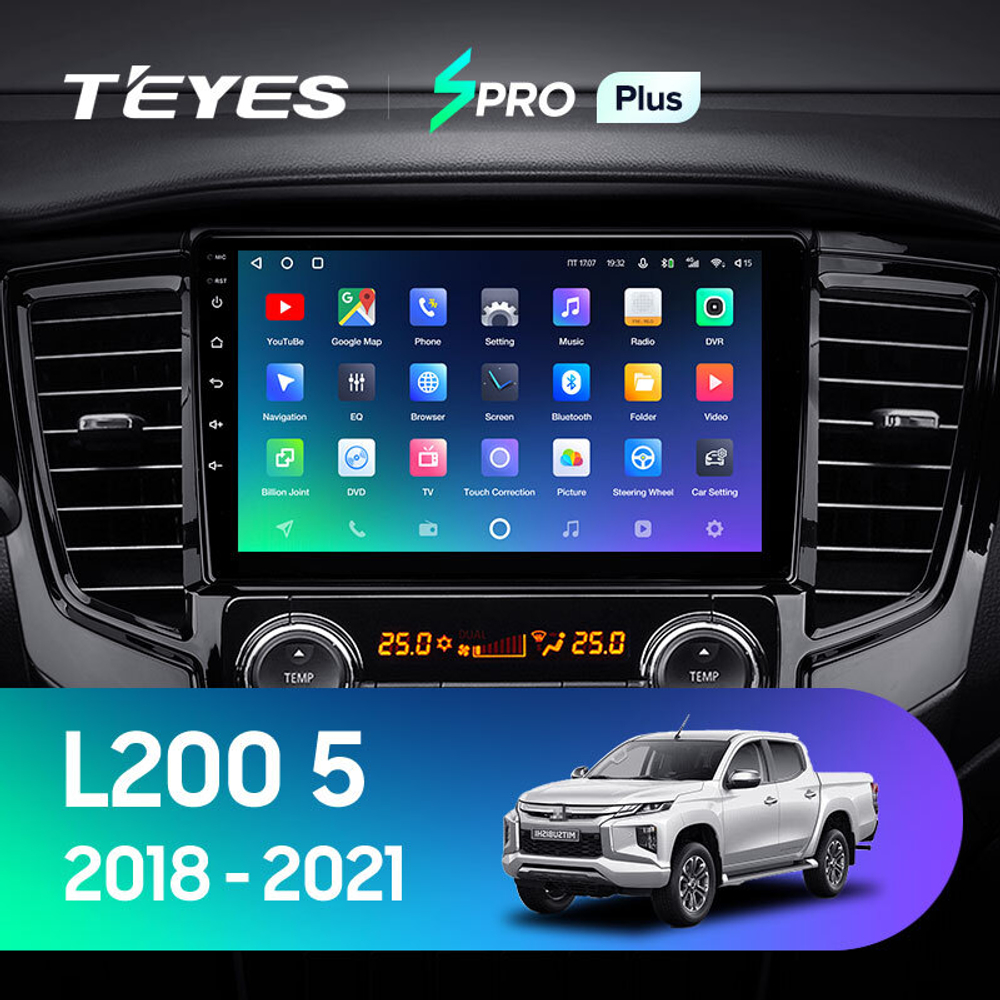 Teyes SPRO Plus 9" для Mitsubishi Pajero Sport, L200 2018-2021