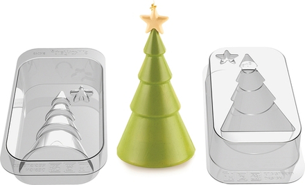 Форма для запекания Silikomart Forma do czekolady Winter Tree, круглая, пищевой пластик, 6,7 см
