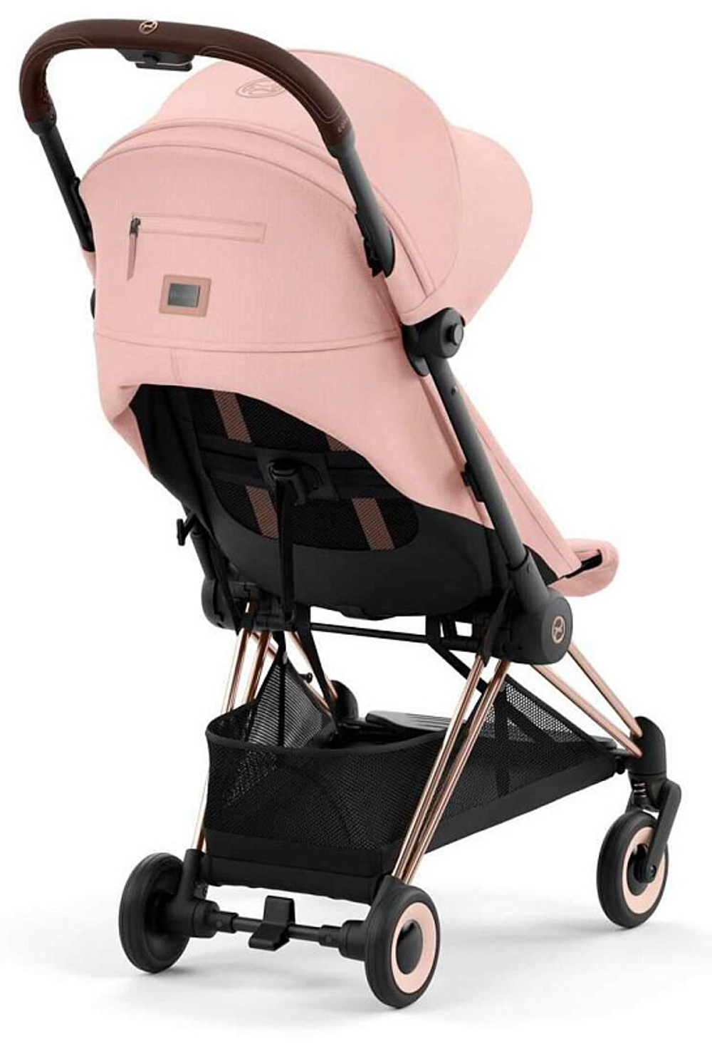 Прогулочная коляска Cybex Coya Peach Pink с дождевиком и бампером/Rosegold 522005607