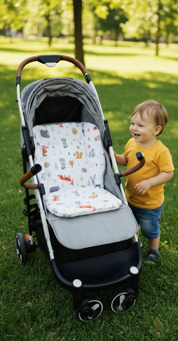 Вкладыш - матрасик в стульчик для кормления, коляску, качели. Фланель