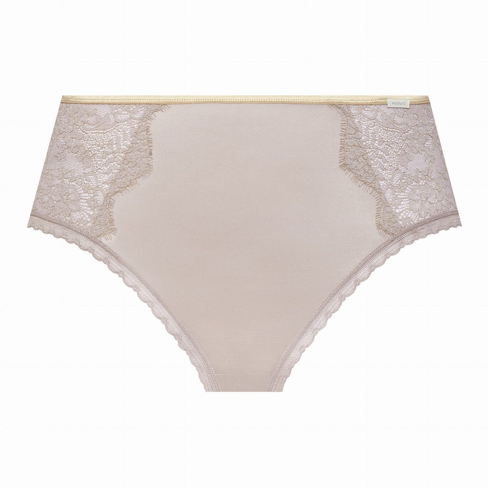 Трусики-слипы с высокой линией талии Galina (Размер: L) (Цвет: кофейный)