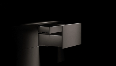 Соединитель передней панели для низкого внутреннего ящика LineBox H=88, белый AQ