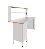 Стол пристенный физический ПФЛ с рабочей поверхностью из ламината