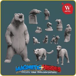 Комплект миниатюр Magnetic Heroes: Pets