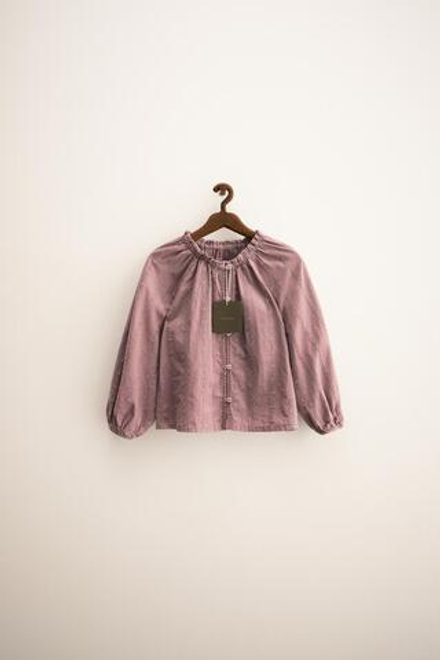 ZARA ZARA TIMELESS — БЛУЗА СО ШВЕЙЦАРСКОЙ ВЫШИВКОЙ, БЛЕДНО-ЛИЛОВЫЙ