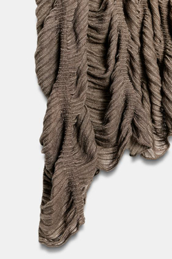 ZARA ТОП-НАКИДКА, СЕРОВАТО-КОРИЧНЕВЫЙ