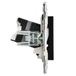 SKANDY Розетка компьютерная двойная RJ45 кат.5E SK-K03Bl черный IEK