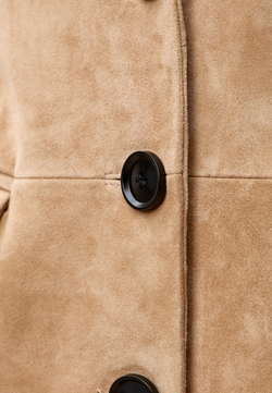 Тренч из натуральной замши