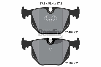 BENDIX Braking - BPD1442-BEN - Brake Pad Set, disc brake