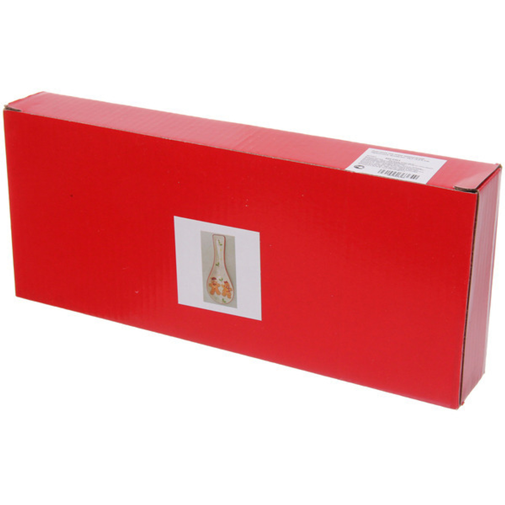 Подставка под ложку керамическая «Пряничные человечки» 24,5*10,5*3,1см