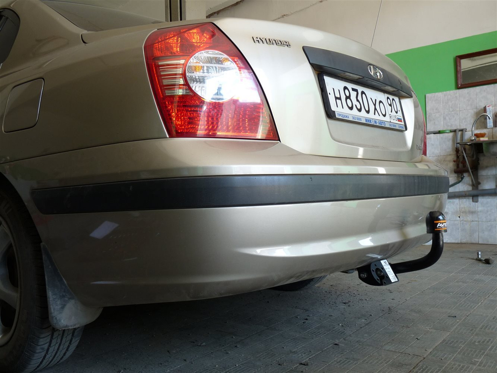 Фаркоп для Hyundai Elantra седан 2006-2012гг. (без электрики) (паспорт и сертификат) AvtoS.HY20