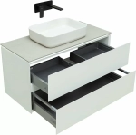 Тумба с раковиной Allen Brau Infinity 100 1.21003.WM белый матовый