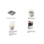 Система хранения в базу 600 (2 ведра), отделка орион серый