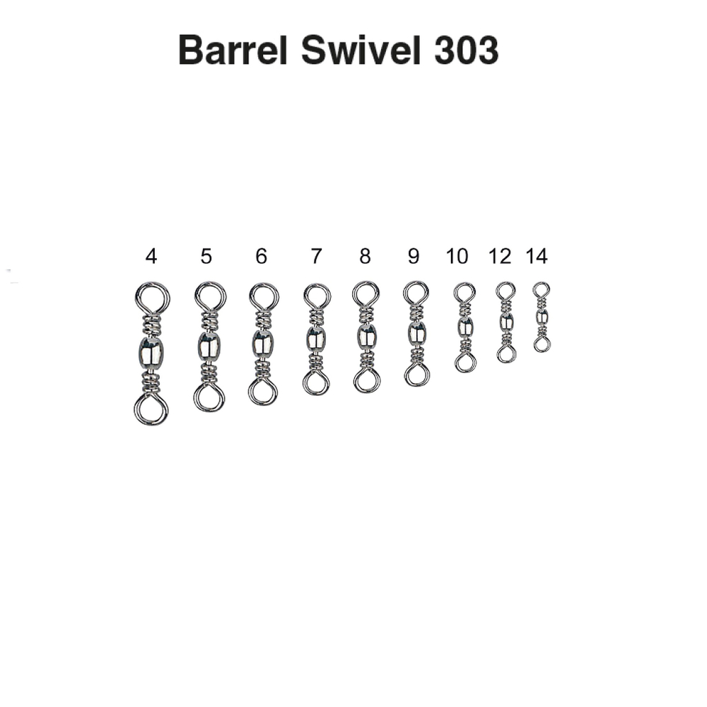 Вертлюг "Волжанка" Barrel Swivel 303-1 #12 тест 21кг (10шт/уп) по 5 упаковок