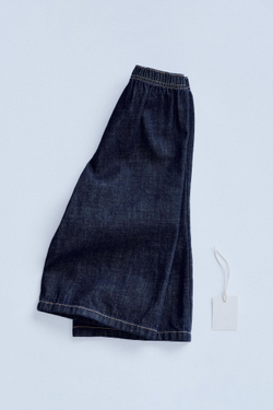 ZARA TIMELESZ - ДЖИНСЫ-КЮЛОТЫ С ДЕКОРАТИВНОЙ СТРОЧКОЙ, ТЕМНЫЙ ИНДИГО