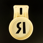 Настенный кронштейн-полка для Яндекс станций (Алиса) Лайт (первое поколение), 3D печать, бежевый