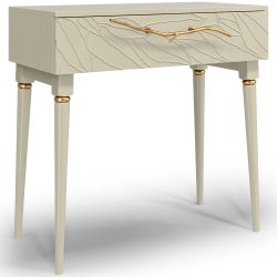 Консоль Арт Колор leaves Классик Голд Серый шелк