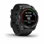 Смарт часы Garmin Fenix 7X Pro Solar Edition серый корпус c черным ремешком