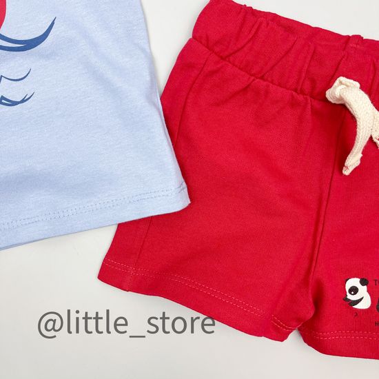 Комплект "Веселая компания" голубой/красный