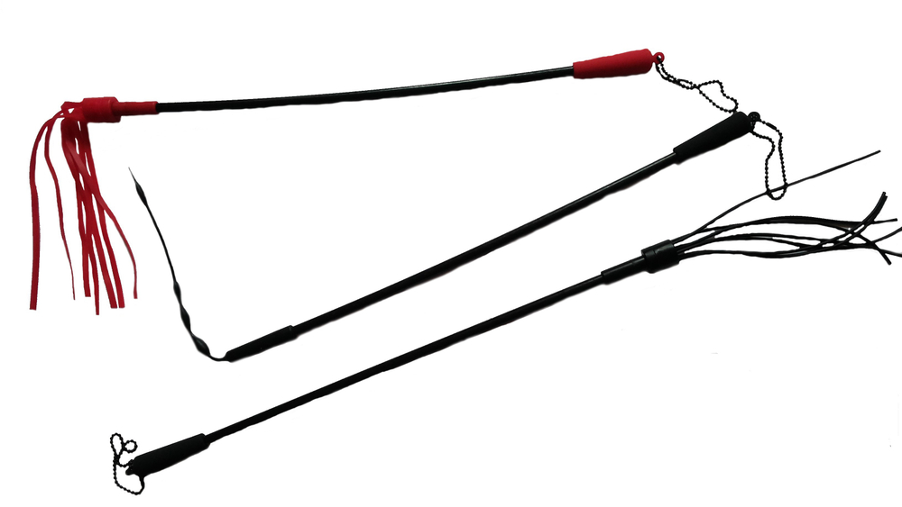 Стек латексный 7 хвост черный 51 см