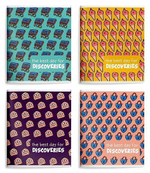 Тетрадь А5+ 48л. линия "Оригинальный паттерн" скреп. офс. мел. карт., спл. УФ-лак (Schoolformat)