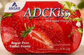 Драже ADC kiss клубника 12г