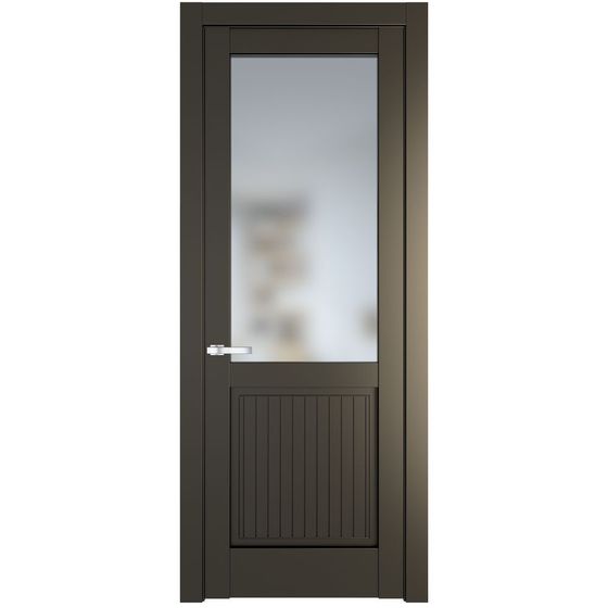 Фото межкомнатной двери эмаль Profil Doors 3.2.2PM перламутр бронза стекло матовое