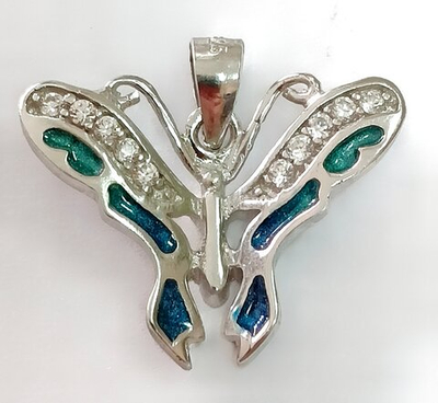 Ювелирная подвеска из серебра Бабочка