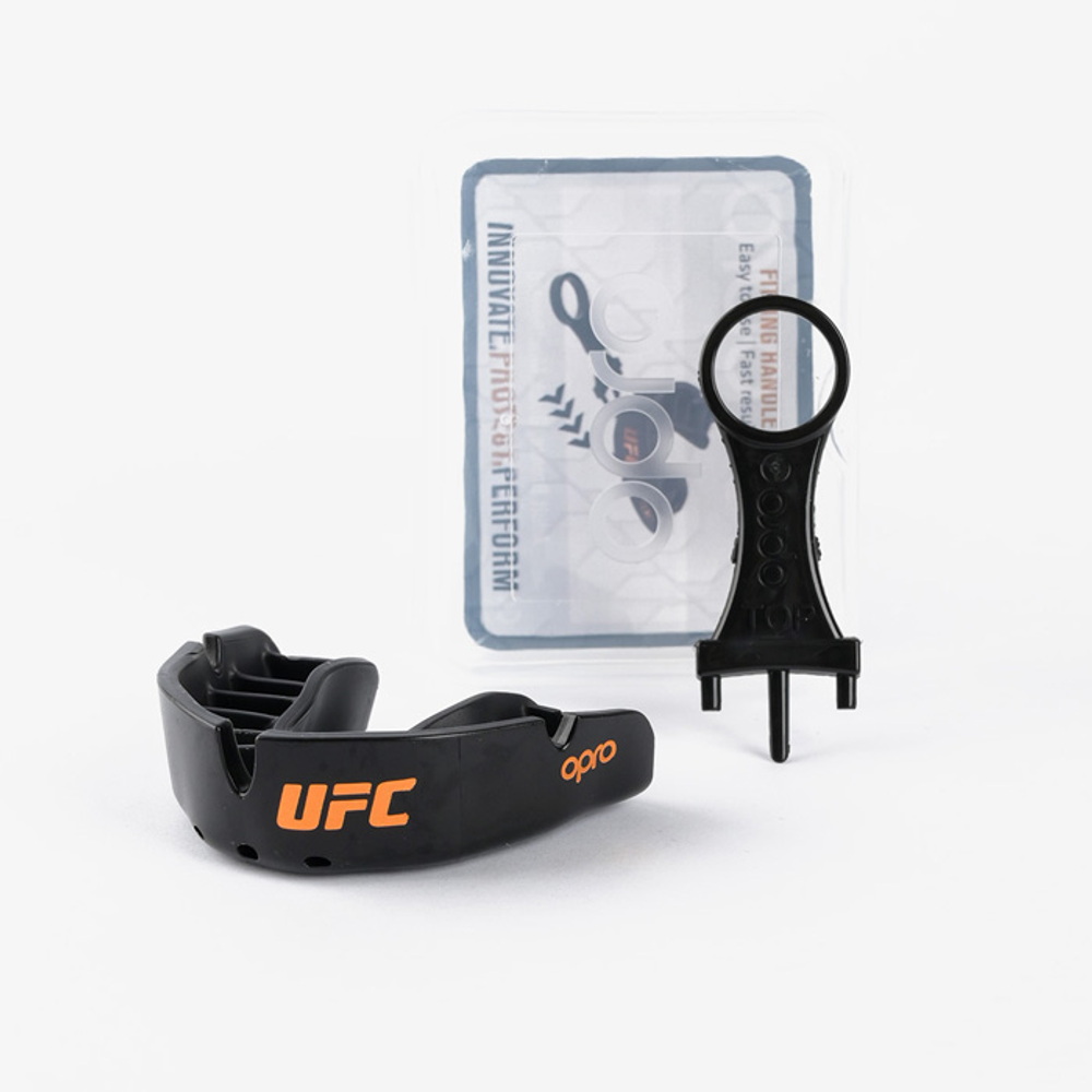 Детская боксерская капа Opro Bronze Level UFC Black