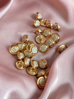 Пуговицы ЖВНШ белые (теплый белый) золото