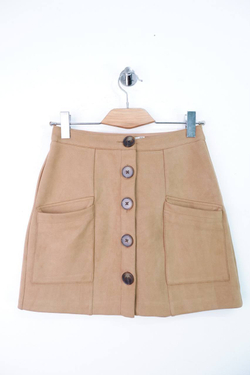 Юбка Stradivarius замшевая, маркировка 36, визуально 42 размер