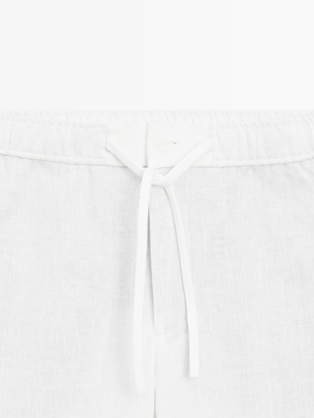 Massimo Dutti Льняные спортивные брюки, белый