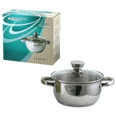 Кастрюля из нержавеющей стали 2л «Антея» Катунь