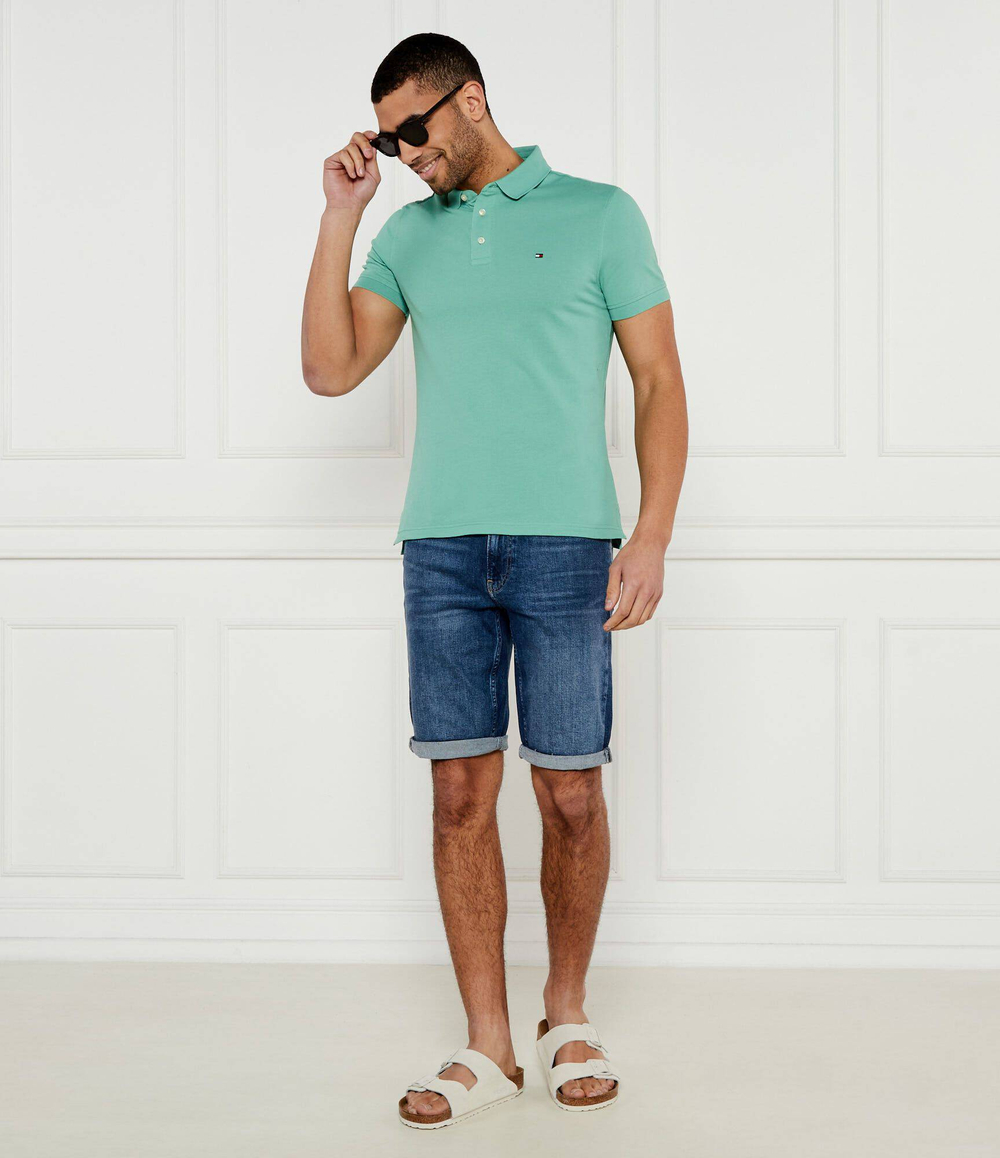 Поло Tommy Hilfiger - зеленый(MW0MW17771)