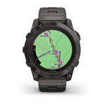 Смарт часы Garmin Fenix 7X Pro Sapphire Solar Edition Титановый угольно-серый корпус с DLC-покрытием и титановым браслетом