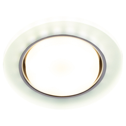 Встраиваемый светильник со светодиодной подсветкой ЭРА DK LD51 FR GX53 белый матовый