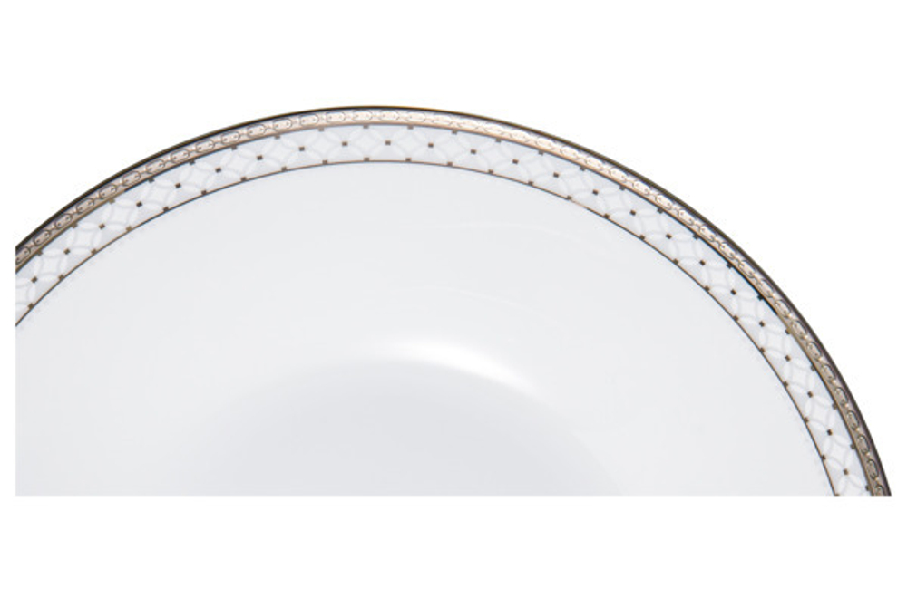 Тарелка для пасты 19см Noritake Рочестер платиновый кант