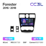 Teyes CC3L 9"для Subaru Forester XV, Impreza 2016-2018