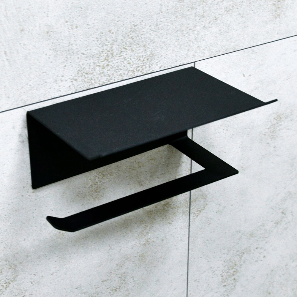 Держатель для туалетной бумаги с полкой "Лофт"