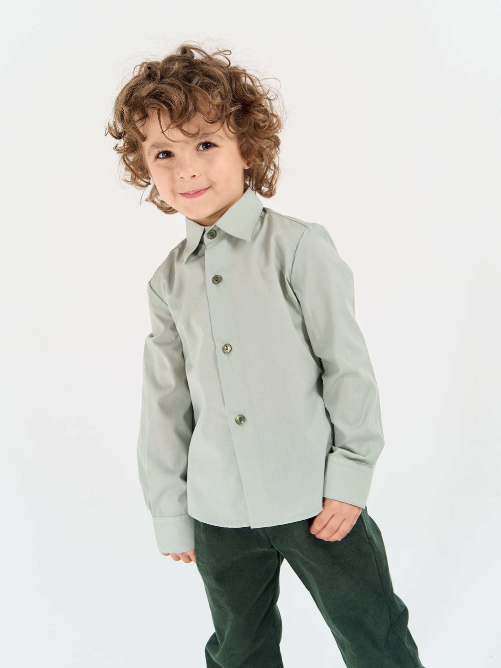 Рубашка классическая "Шалфей"